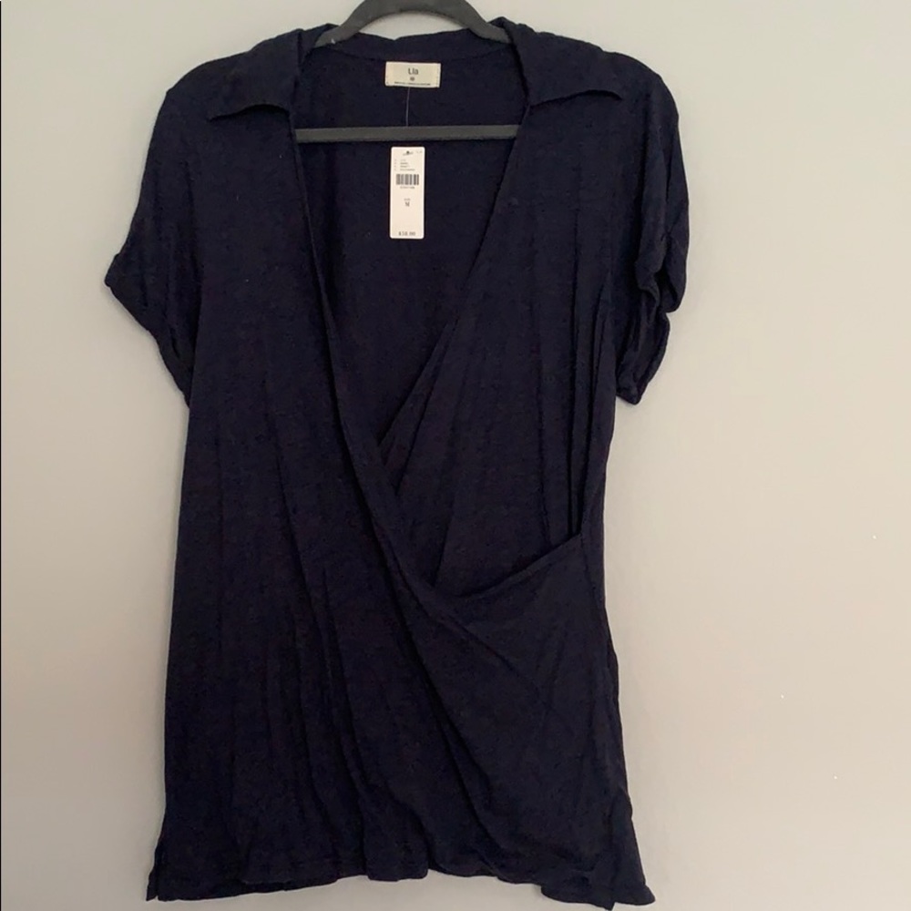 Anthropologie black tshirt.